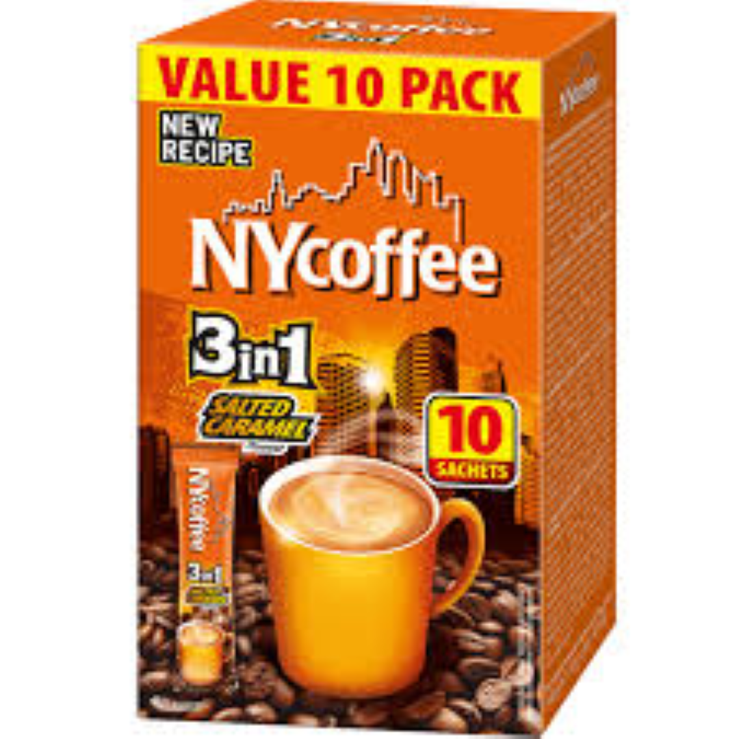 NY COFFEE 3IN1 SALTED CARAMEL 204G 12S